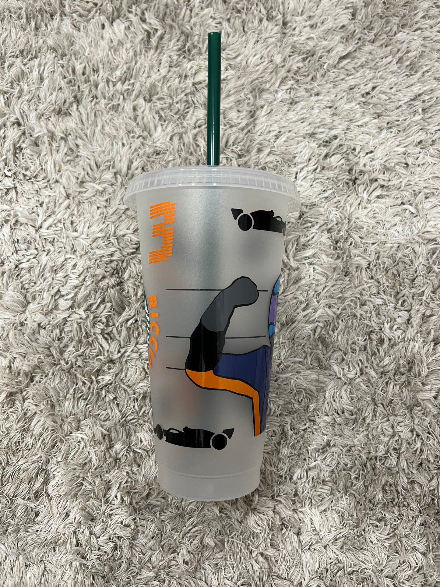 Daniel Ricciardo Helmet 2021 inspired Starbucks tumbler