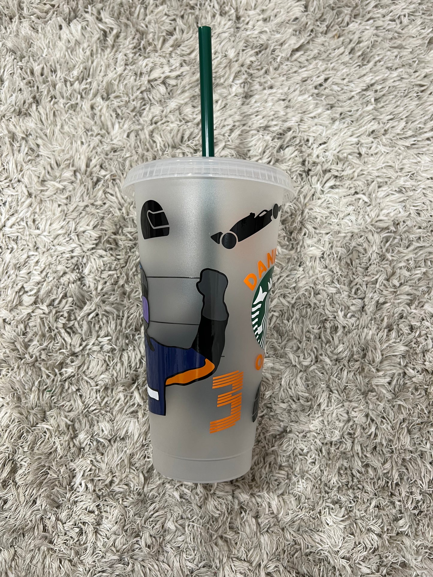 Daniel Ricciardo Helmet 2021 inspired Starbucks tumbler