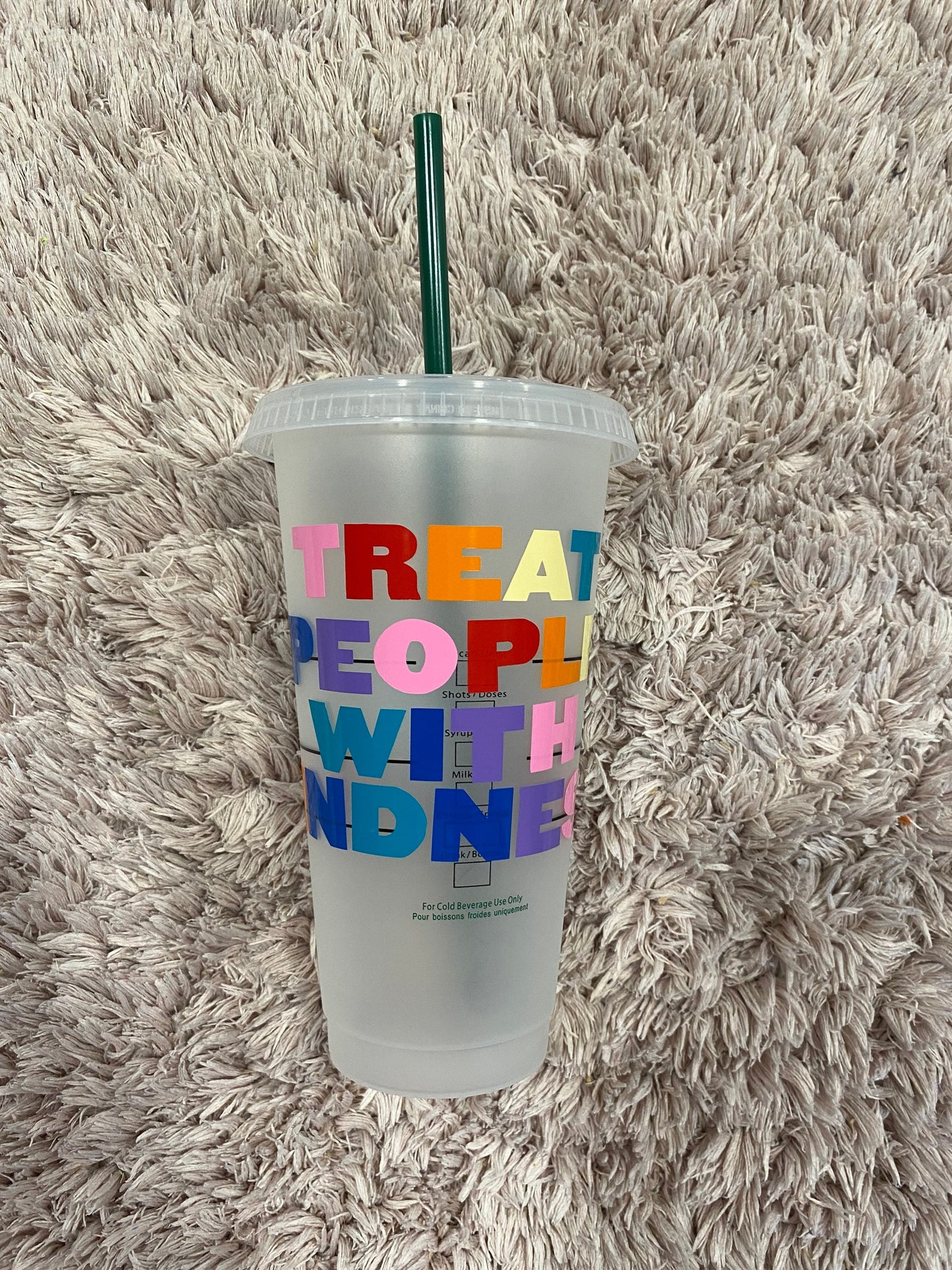 Treat people with kindness Starbucks tumbler