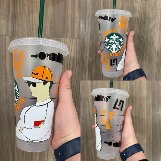 Lando Norris inspired Starbucks tumbler