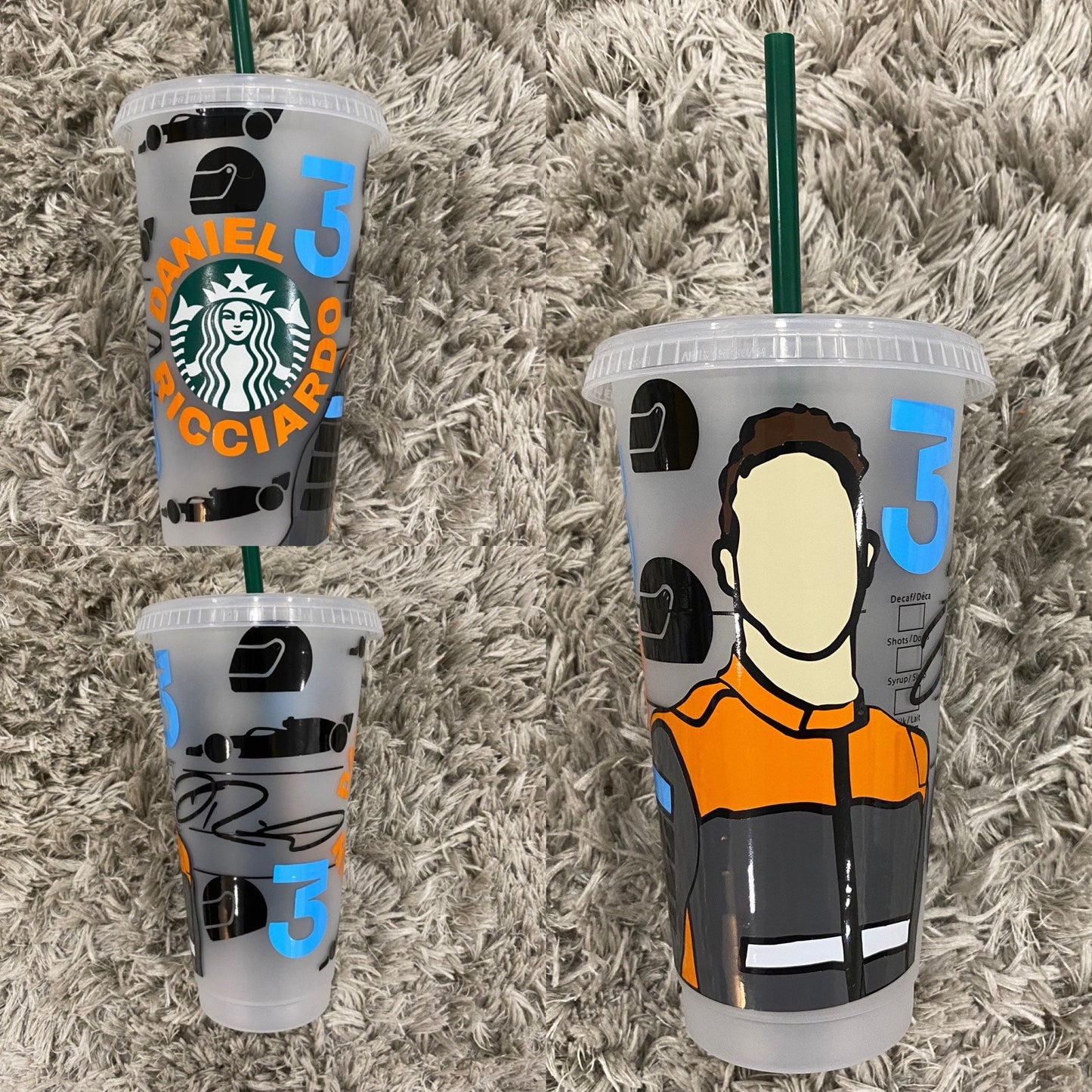 Daniel Ricciardo 2022 inspired Starbucks tumbler