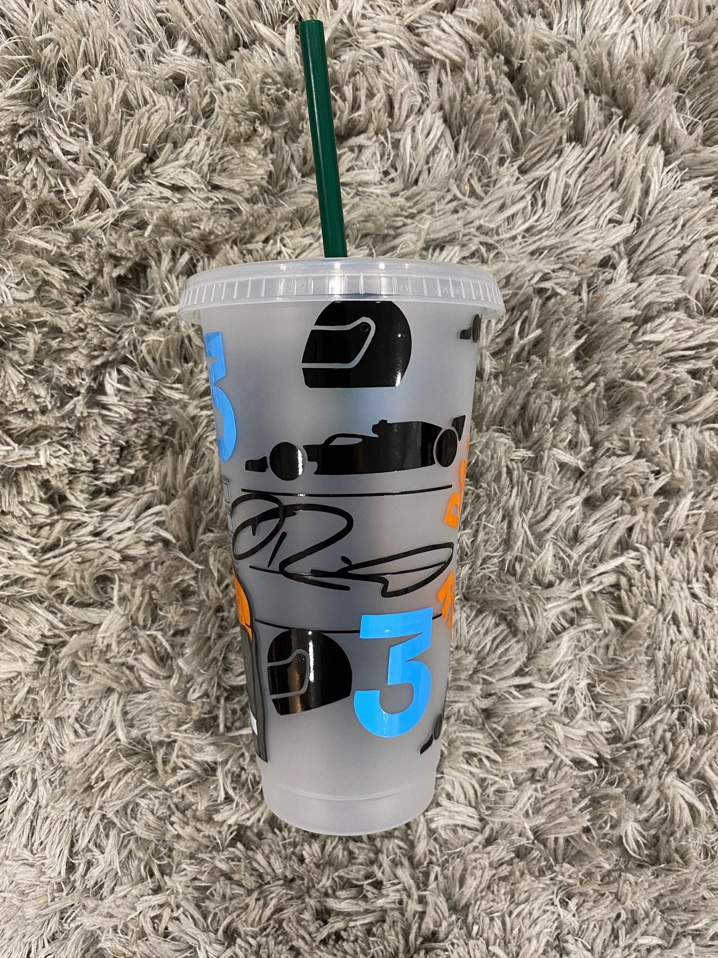 Daniel Ricciardo 2022 inspired Starbucks tumbler