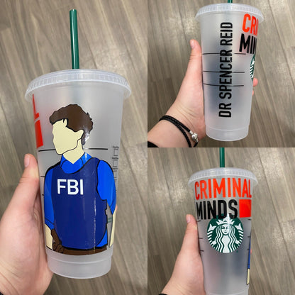 Spencer Reid inspired Starbucks tumbler