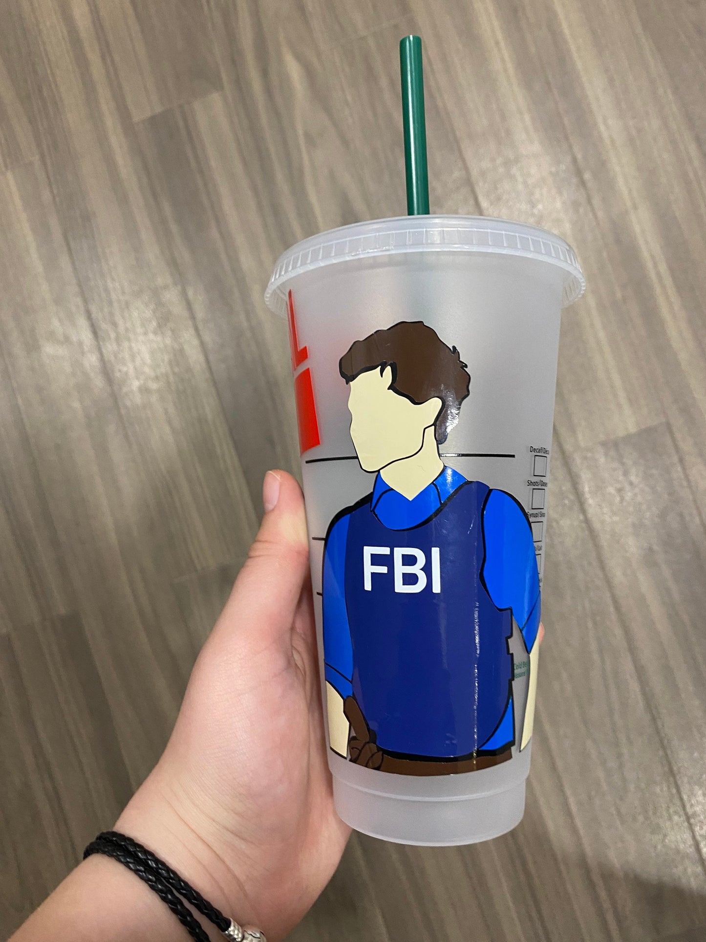 Spencer Reid inspired Starbucks tumbler