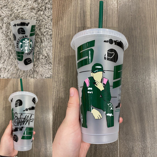 Sebastian Vettel 2021 inspired Starbucks tumbler