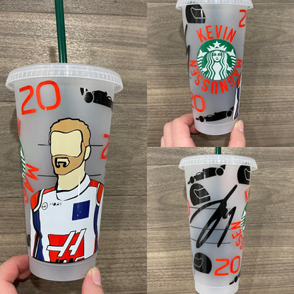 Kevin magnussen inspired starbuck tumbler