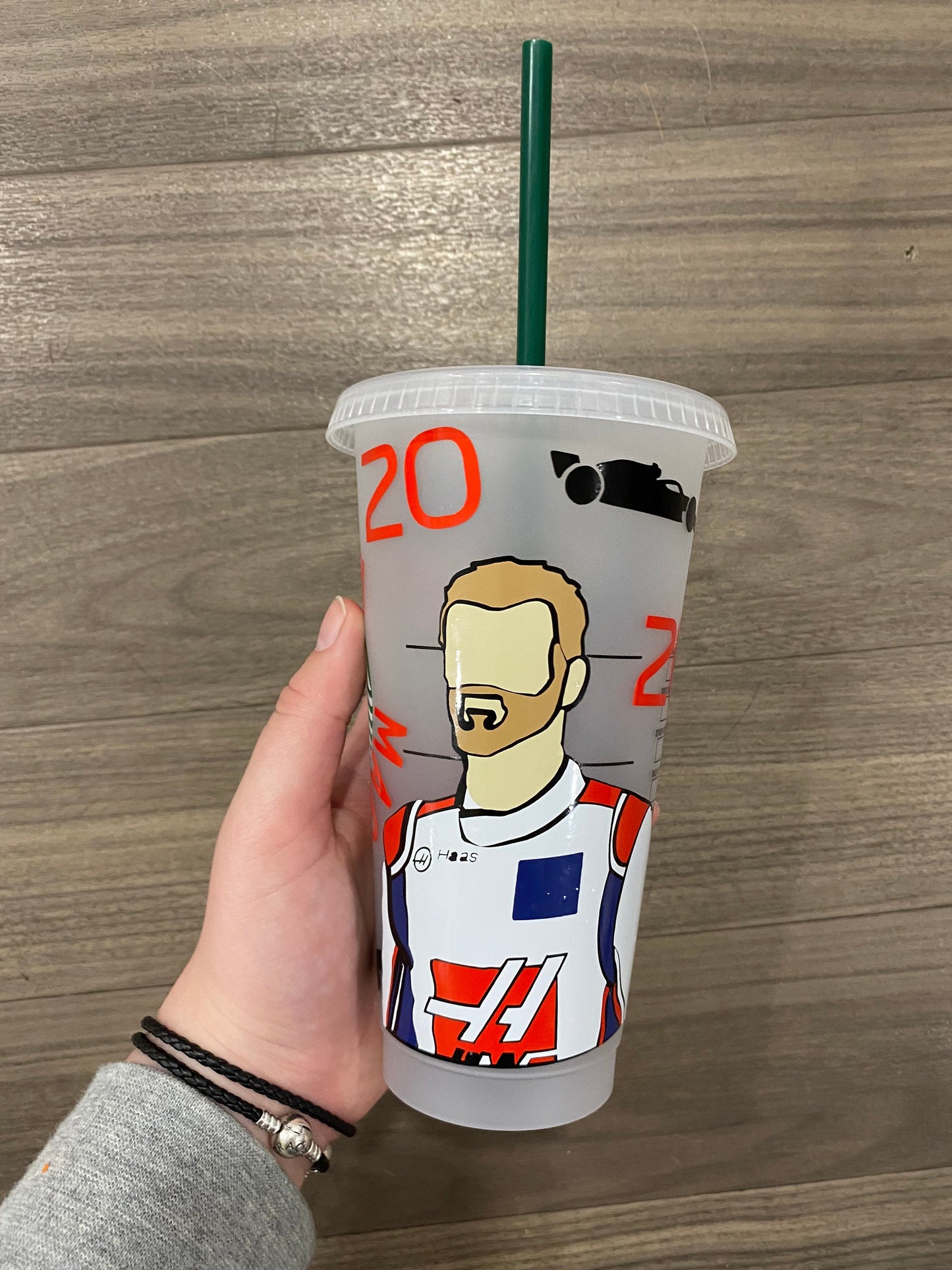 Kevin magnussen inspired starbuck tumbler