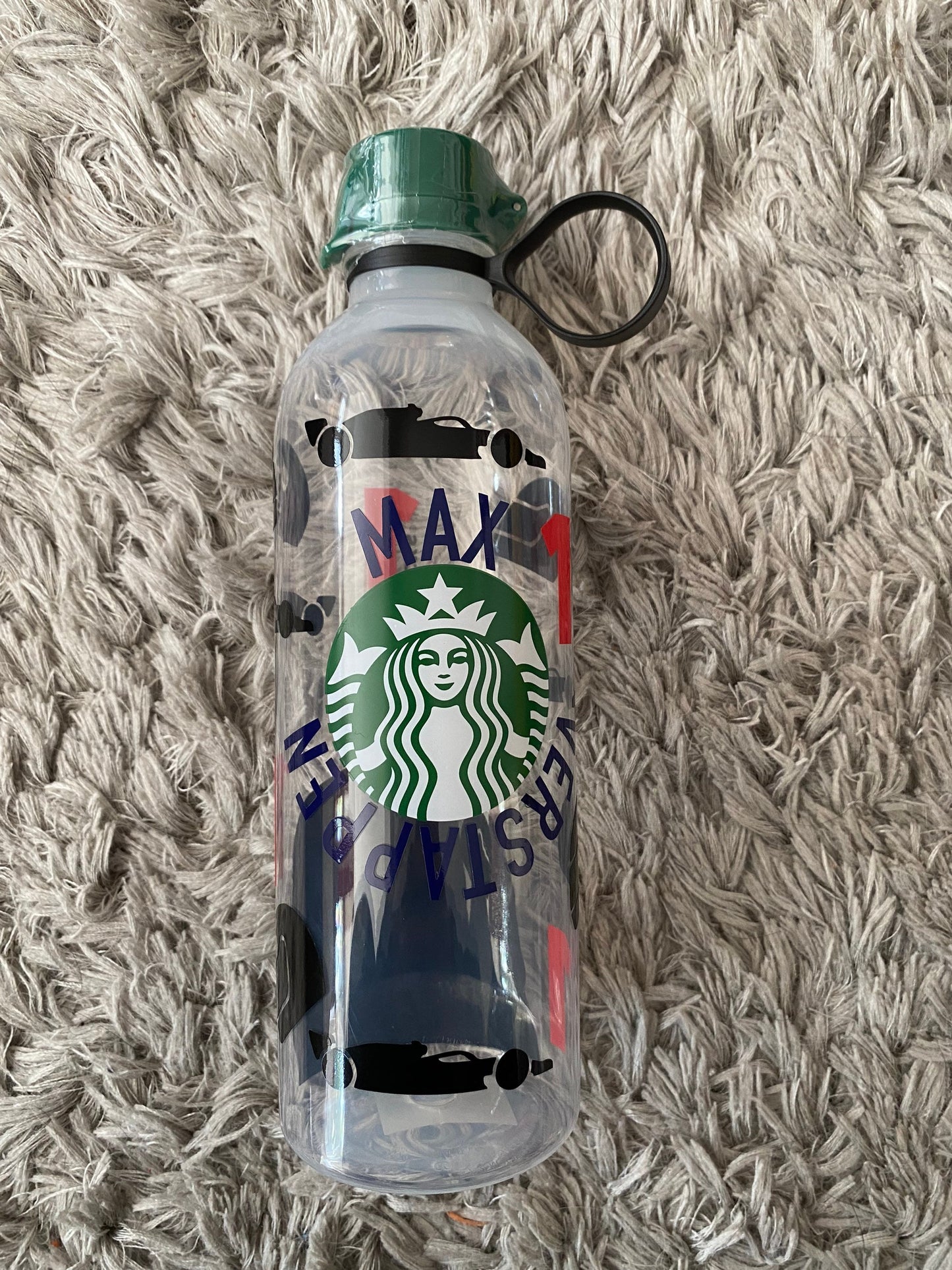 Max Verstappen inspired Starbucks water bottle and hoodie gift set