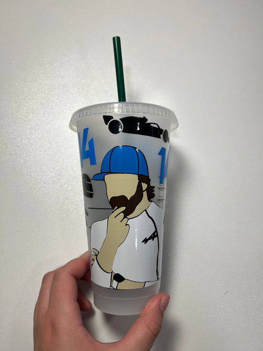 Fernando Alonso 2022 inspired Starbucks tumbler.