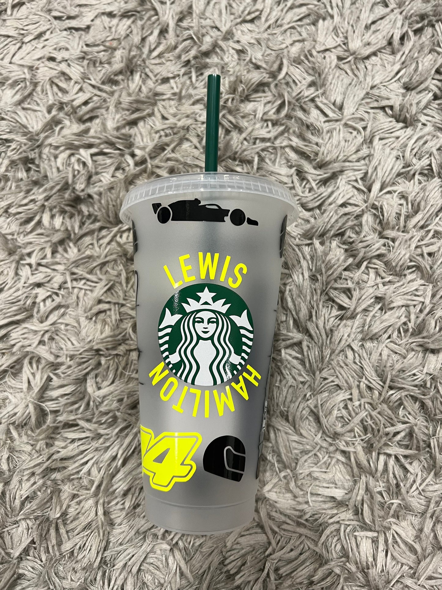 Lewis Hamilton 2022 inspired Starbucks tumbler