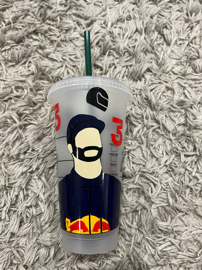 Daniel Ricciardo 2018  inspired Starbucks tumbler