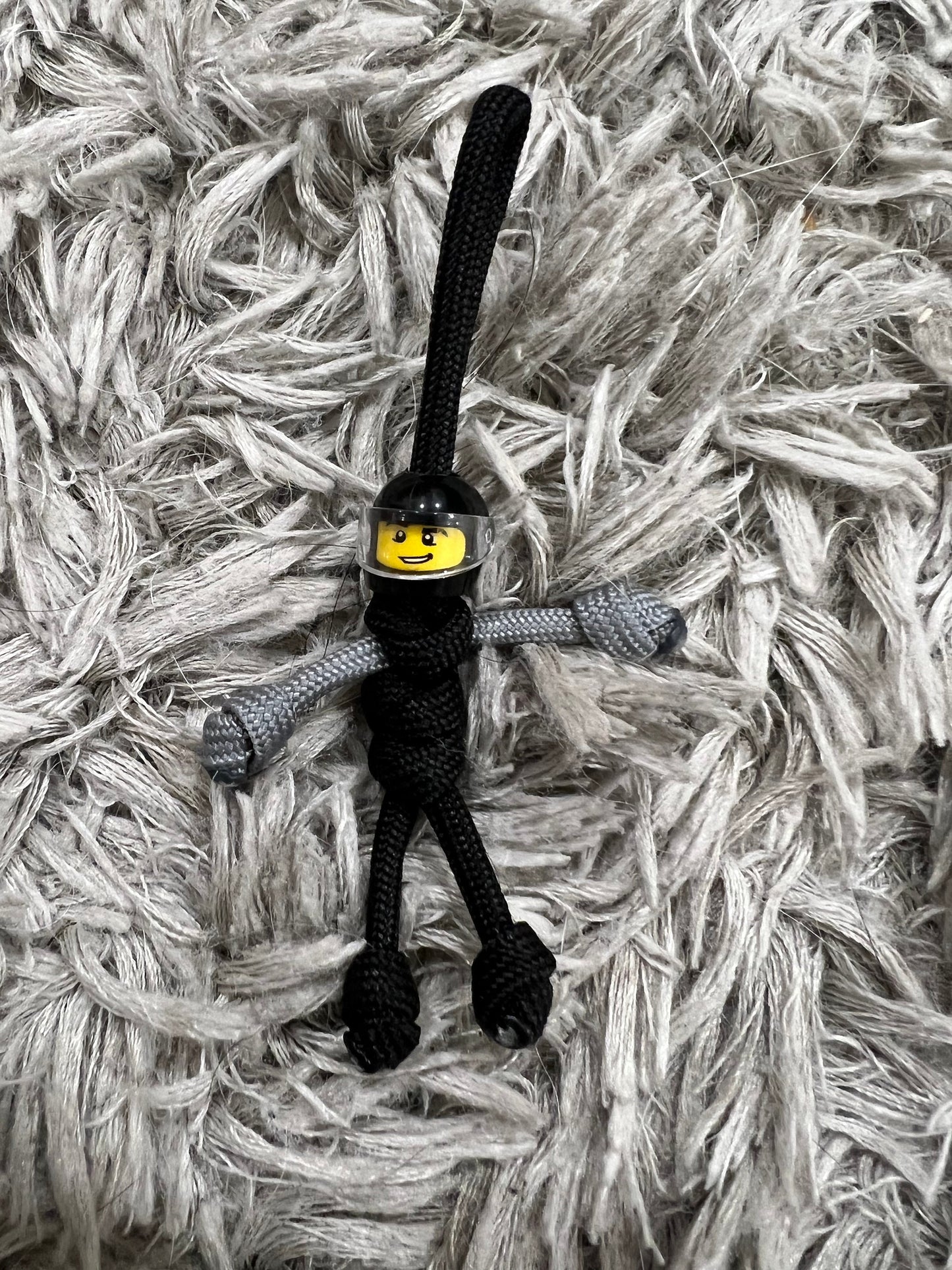 F1 driver inspired paracord  buddy keychain