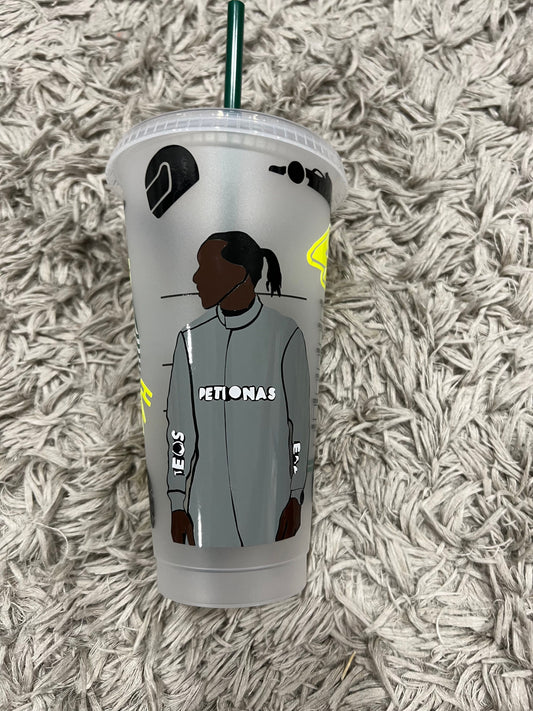 Lewis Hamilton 2022 inspired Starbucks tumbler