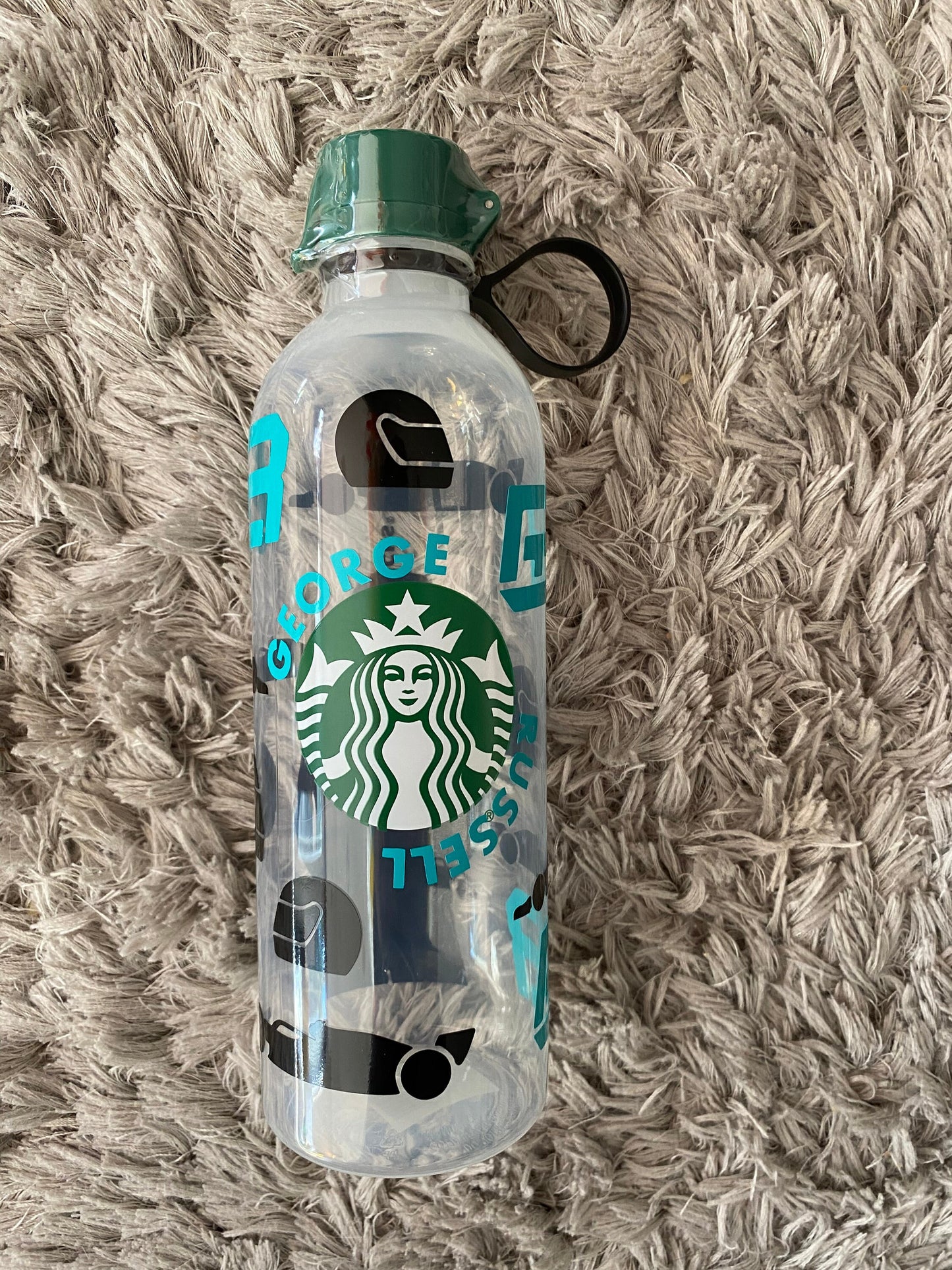 George Russell Starbuck water bottle