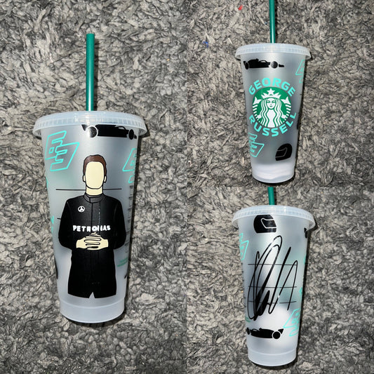 George Russell 2023 starbuck tumbler