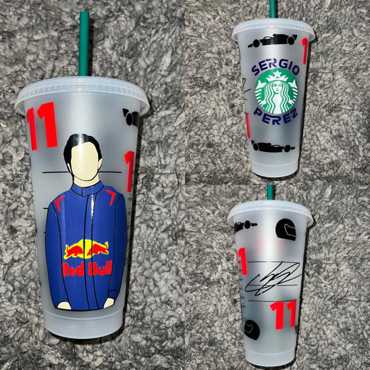 Sergio Perez 2023 Starbucks tumbler