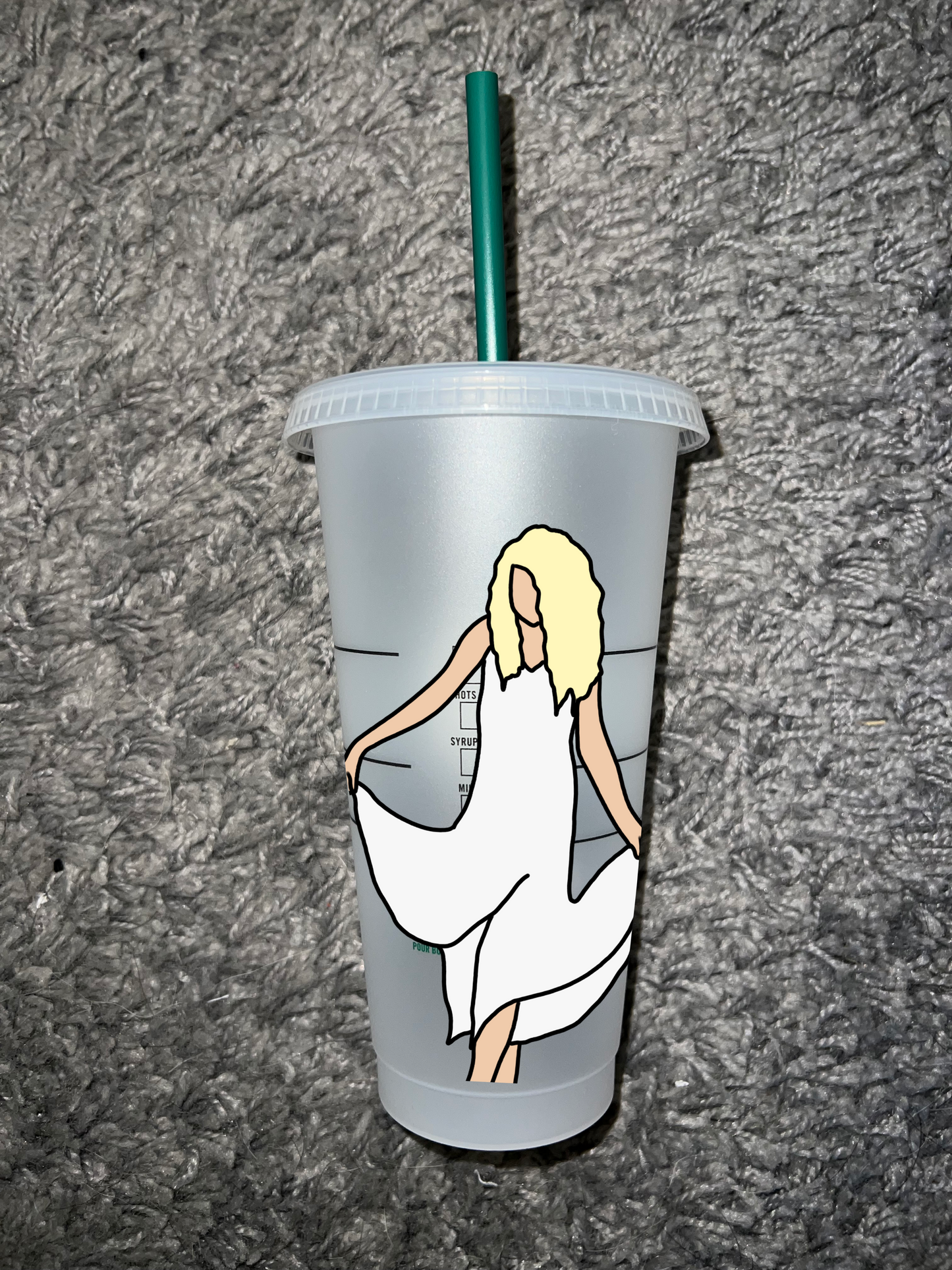 Taylor swift inspired Starbucks tumbler