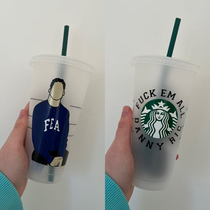 Daniel Ricciardo FEA  inspired Starbucks tumbler