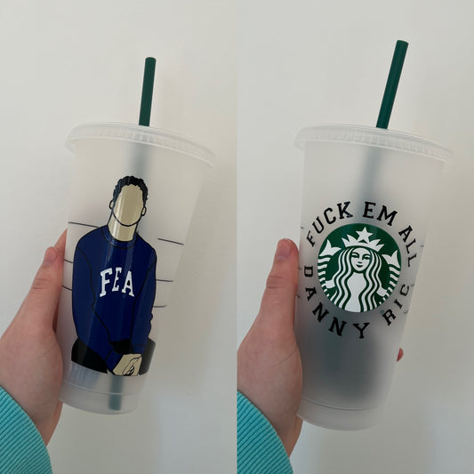 Daniel Ricciardo FEA  inspired Starbucks tumbler