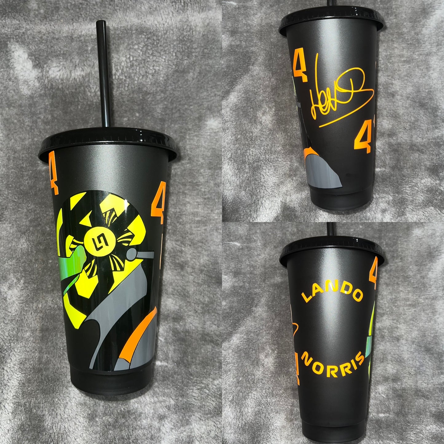 Lando Norris helmet tumbler