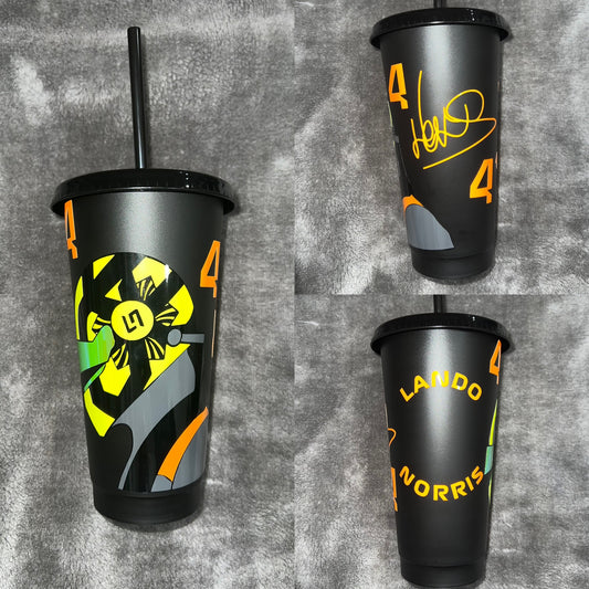 Lando Norris helmet tumbler